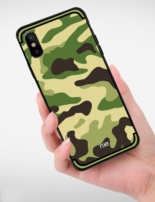 เคสลายพราง iPhone , เคส iPhone XS MAX , XS , XR iPhone 7 , 8 Plus